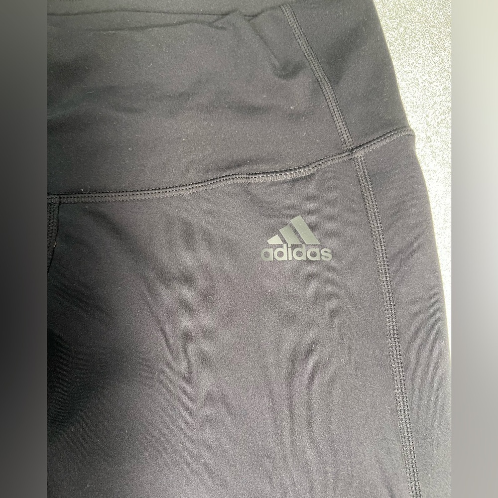 Adidas ‎ Black and Orange Leggings - Picture 2 of 7